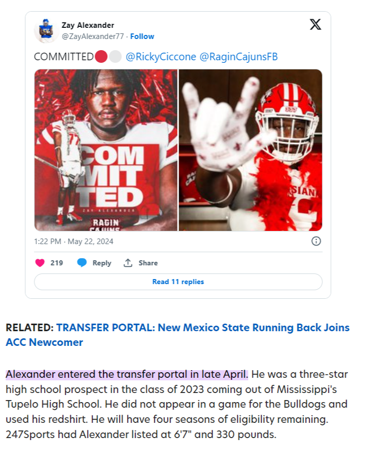 Name:  FireShot Capture 020 - SEC Lineman Commits To Louisiana Via The Transfer Portal - www.si.com.png
Views: 717
Size:  487.3 KB